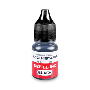 COSCO Accu-stamp Gel Ink Refill, Black, 0.35 Oz Bottle freeshipping - TVN Wholesale